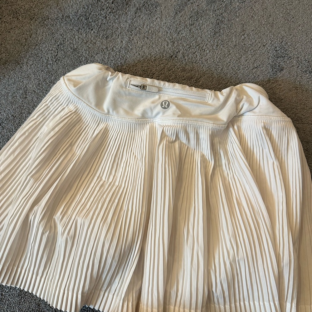 lululemon athletica White Pleated Skirt
